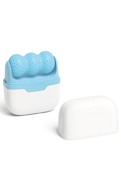 İLTERUS Ice Roller Mavi Çift Taraflı Buz Silindiri Terapi Etkili Yüz Derma Ma...