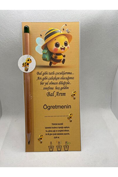 SHE HEDİYELİK 20 adet Okula, Sınıfına Hoşgeldin Hediyesi yeşeren kalem tohum ...