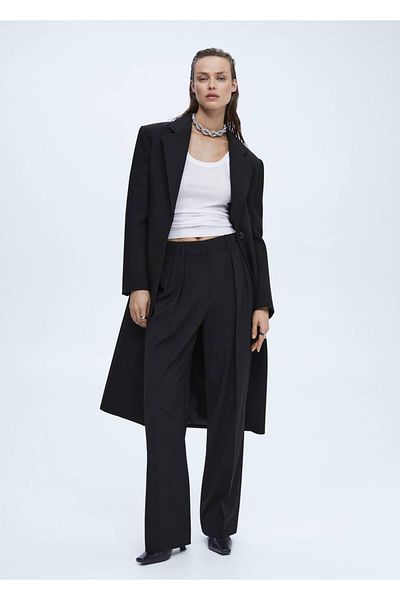 MANGO Woman Darted Wideleg Trousers