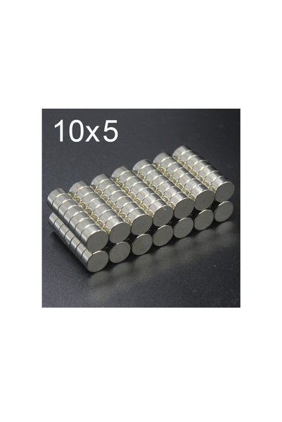 Hdg 5 Adet Yuvarlak Neodyum Mıknatıs Magnet Çap: 1 cm - kalınlık 5 mm