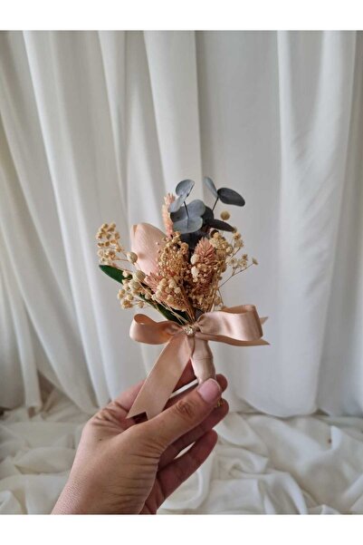 Destina Tasarım Pembe Lale Bohça Süsü/Pembe Lale Nişan Tepsi Çiçeği