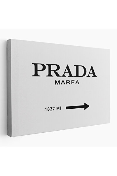 Harita Sepeti Prada Marfa Kanvas Tablo-5159