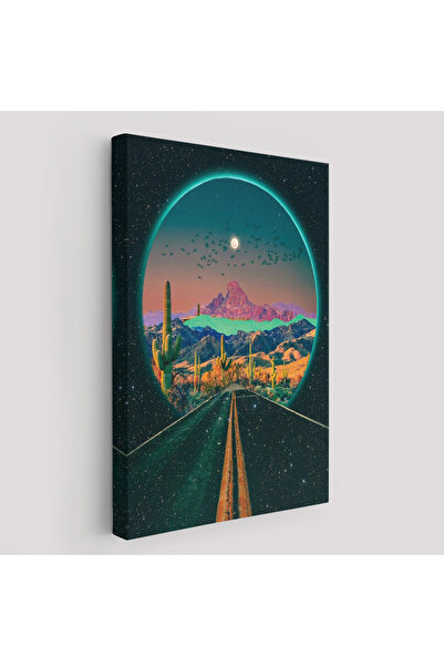 Harita Sepeti Pictură murală decorativă Surreal Colorado Road Scenery cu cadr...