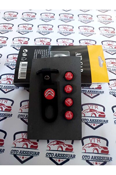 Genel Markalar Citroen Logolu Anahtarlıklı Sibop Kapağı