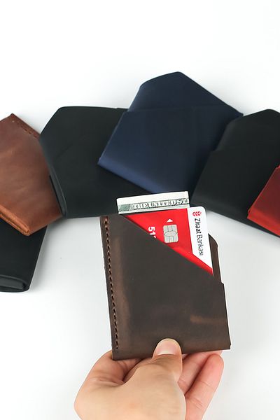 Lost Slope Leather Card Holder - Real Leather & Handmade