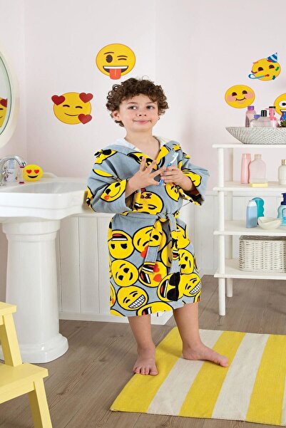 Taç Emoji Çocuk Bornoz 71122600
