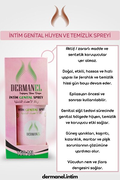 Dermanel Intim Genital Sprey+ Nemlendirici Ve Aydınlatıcı Güneş Kremi
