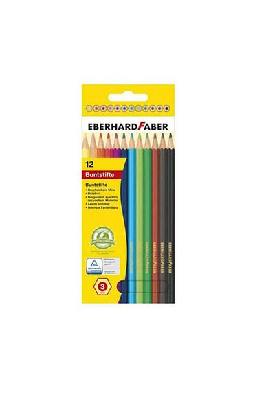 Eberhard Faber Buntstifte Dry Paint 12 Color Cardboard Box (514812)