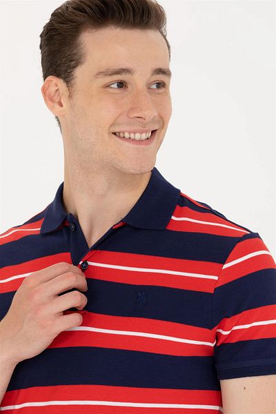 U.S. Polo Assn. Men's Navy Blue Polo Neck T-Shirt U.S. POLO ASSN.