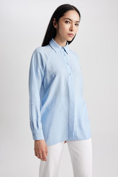 DeFacto Relax Fit Long Sleeve Shirt Tunic A9813ax23hs