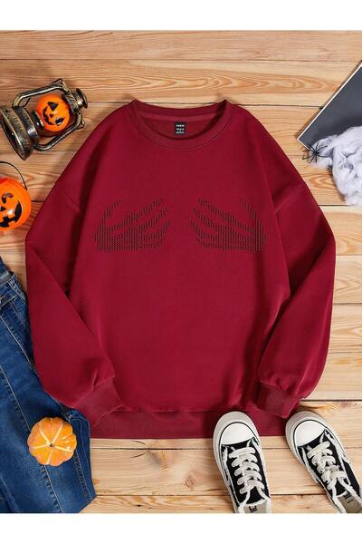 Adrift ΚΩΔΙΚΟΣ ADR-SHEN EZwear Φούτερ με Σχέδιο Σκελετού με Εμπρόσθιο Ώμο