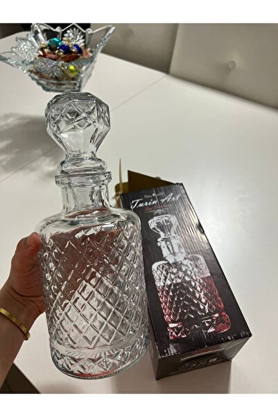 Kaveh glass KAPAKLI CAM KARAF CAM SÜRAHİ KARAF 1250CC