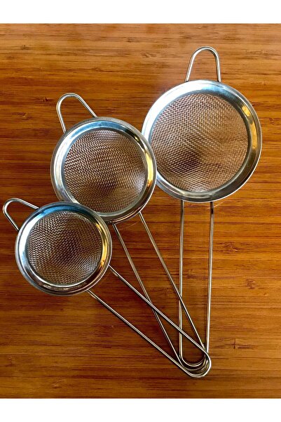 sevimli home مصفاة شاي 3 أحجام من الفولاذ المقاوم للصدأ