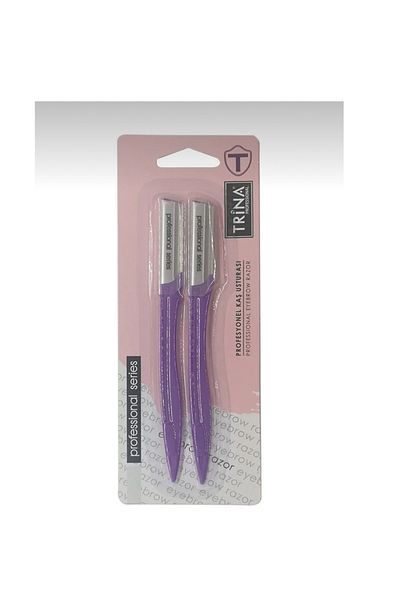 Trina Professional 2-Piece Eyebrow and Face Razor Set