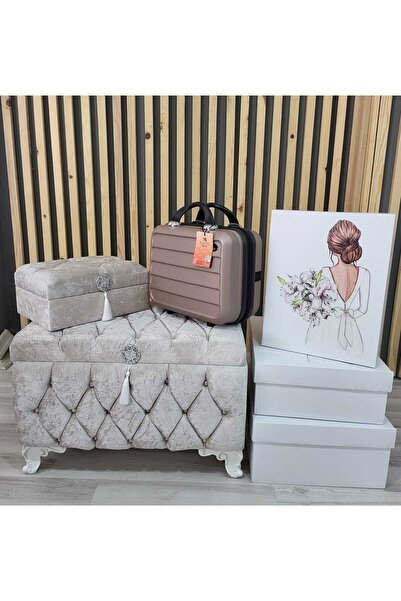 VK CAN MAĞAZALARI 6 LI SET ÇEYİZ SANDIĞI-KARTON KUTU-MAKYAJ BAVUL