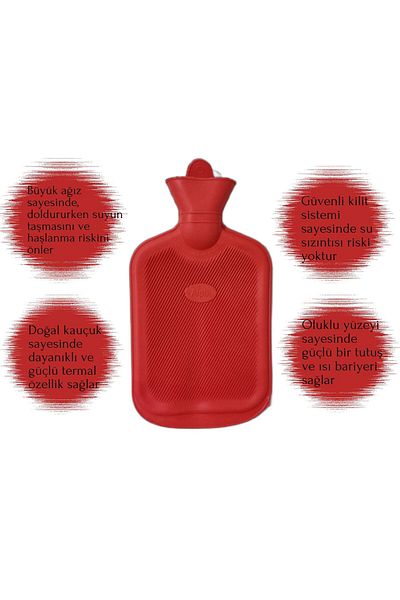 Arnee Ethnic Patterned Thermophore Covered Hot Water Bag Patterned Thermophore Pot 1.50 Lt