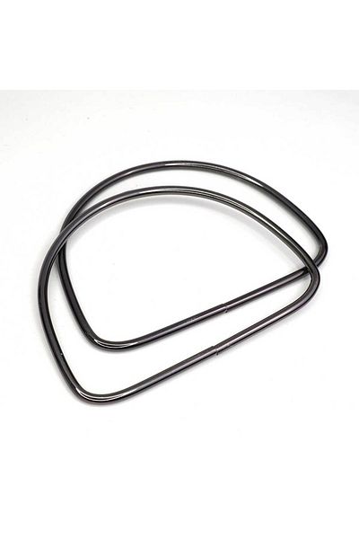 Ritzz Μεταλλική λαβή τσάντας D Model - Anthracite (Ζεύγος)