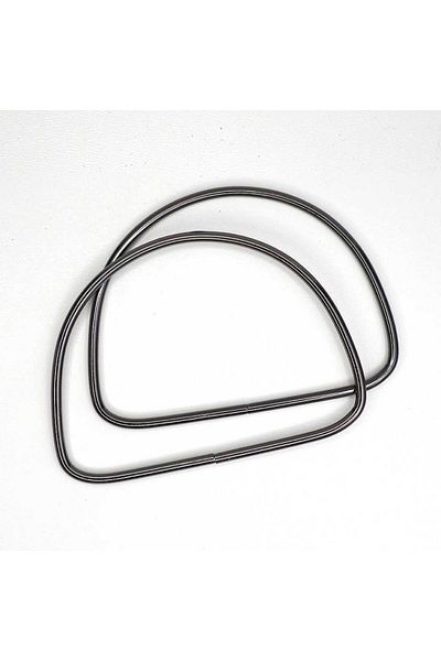 Ritzz Μεταλλική λαβή τσάντας D Model - Anthracite (Ζεύγος)