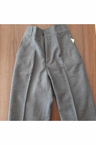 Mavera Gri Cepli Beli Lastikli Kumaş Pantolon