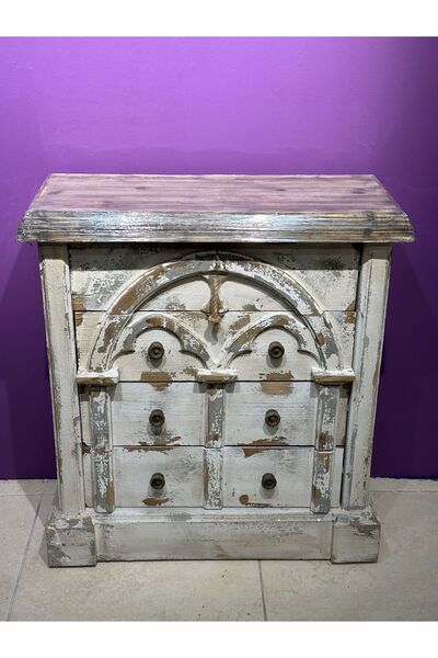 Mondecor AHŞAP ESKİTME ÇEKMECELİ DRESUAR