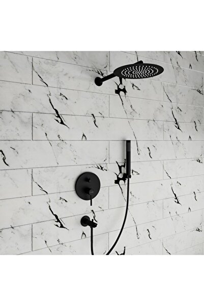 Fause Ankastre Duş Seti Adonis Siyah Fau103-b