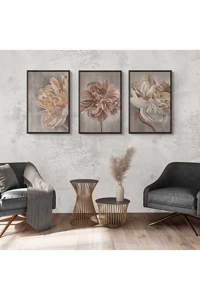 TekTablo Pictură, Set de pictură din 3 piese, Set de pictură înrămată