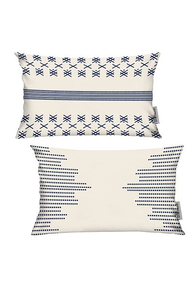 RİTMOHOME Husă de pernă din 2 piese Nordic, Cozy, Marin