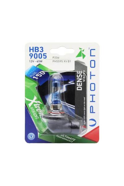 Photon HB3 9005 12V 65W XTREME VISION +%150 FAZLA IŞIK (TEKLİ BLISTER)