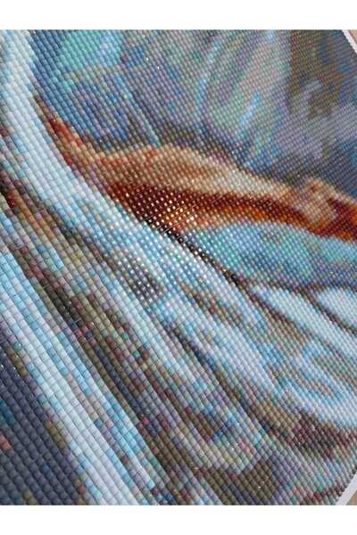 nilonun atölyesi Modern Balerin Kristal Boncuk Tablo 38x58 Cm. (İŞLENMİŞ HAZIR HALDE)