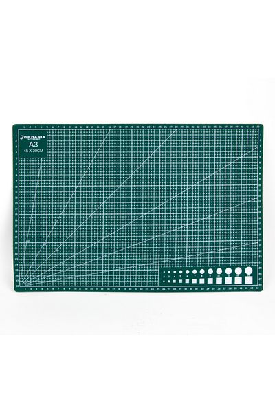 AiryFooT A3 Πράσινο Ματ Κοπής 45x30 εκ., Πατάκι κοπής, Δερμάτινο εργαλείο χειρός Hobby