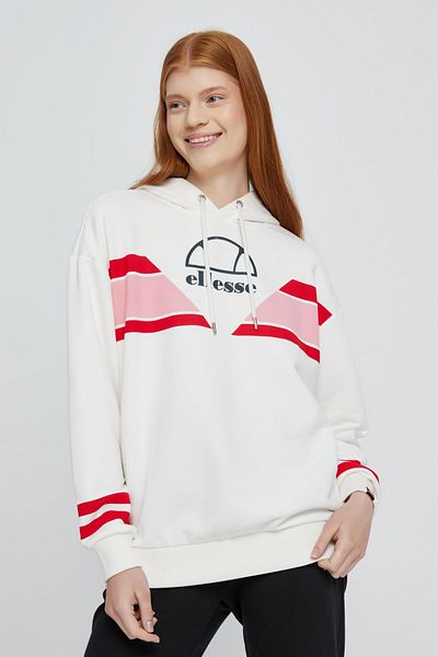 Ellesse Дамски суичър с качулка в цвят екрю EF067-ECR