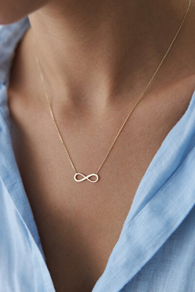 YAVUZ KUYUMCULUK 14 Ayar Altın Sonsuzluk Kolye