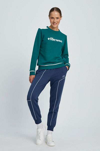 Ellesse سويت شيرت نسائي بياقة دائرية باللون الأخضر EF047-GRN
