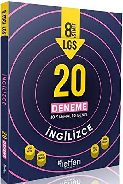 Netfen Yayınları 8. Sınıf LGS İngilizce 20 Deneme / Kolektif / Netfen Yayınla...