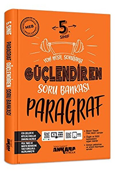 Ankara Yayıncılık 5. Sınıf Güçlendiren Paragraf Soru Bankası / Ercan Akyüz / ...