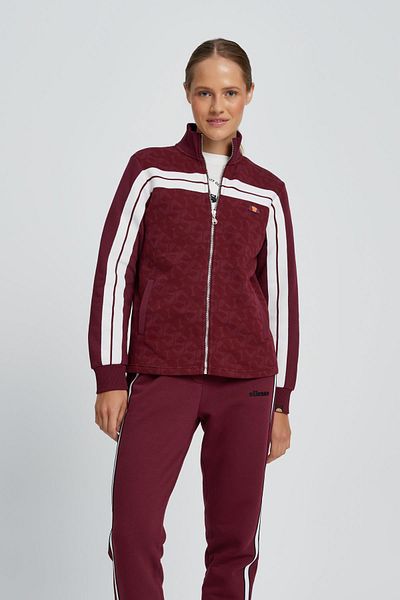 Ellesse Claret Red Women's Stand Collar Zip Jacket EF079-BO