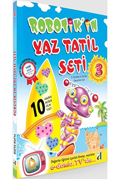 Damla Yayınevi 3. Sınıf Robotik'in Yaz Tatil Seti 2019 / Özen Eldem Börekçi /...