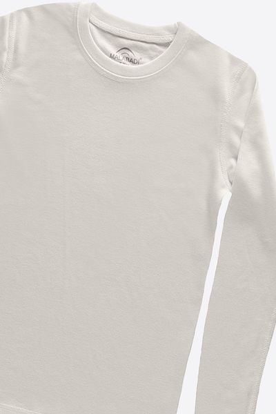 Malabadi Unisex Children's Ecru Long Sleeve Viloft Thermal Top Underwear 405