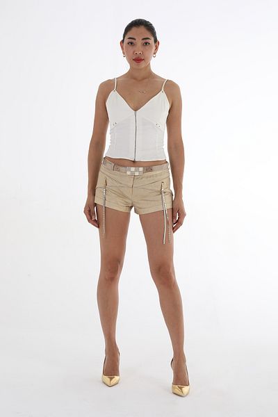 Balizza BLZ-MINI POCKET DETAILED DESIGN MINI SHORTS WITH BELT ACCESSORIES