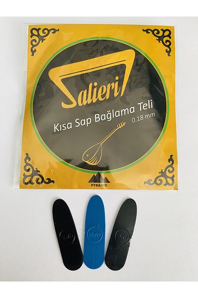 GMC MUSIC STORE Salieri 0.18mm Pyramid Short Handle Binding Wire + Plectrum Gifted