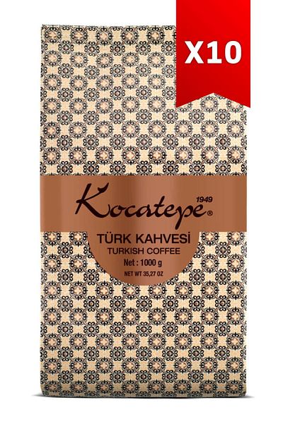 KOCATEPE KAHVE Turkish Coffee 10 X 1 Kg Foil