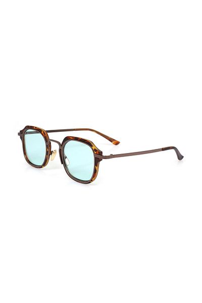 TomyHelf Women's Sunglasses Rectangular Leopard Framed