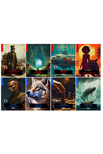 TGR PUBLICATIONS Almanca 8'li (qr Kod Ile Dinlemeli-alıştırmalı) Hikaye Seti ...