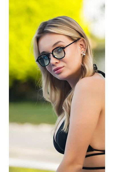TomyHelf Women's Sunglasses Rectangular Leopard Framed
