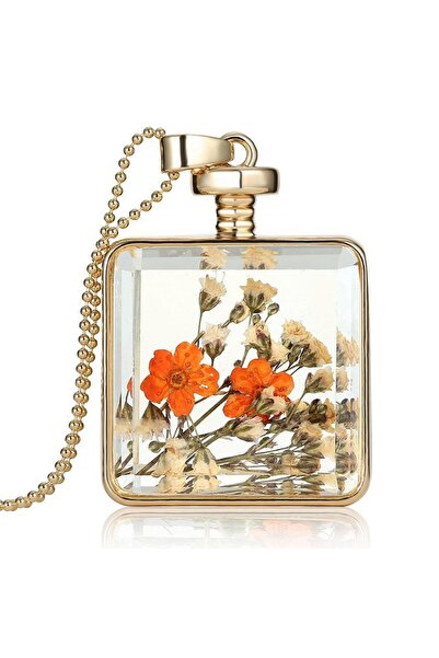 Real Dried Flower Design Necklace