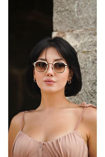 TomyHelf Unisex Sunglasses with Rectangular Cream Frame AE2105C10 AE2105C10