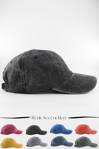 Göreme Aksesuar Washable Unisex Hat Vintage Hat Cap