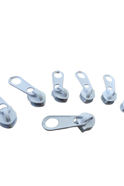 MarginTex Capac cu fermoar cu bandă T5 alb 50 buc (cursor cu fermoar tip 5 metri)