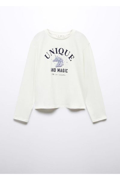 MANGO Kids T-Shirt με βαμβακερό σχέδιο