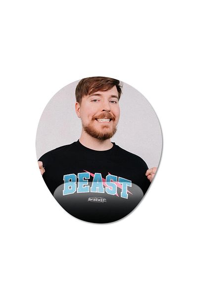 Pixxa Κύριος. Σετ μπλουζάκι και Mousepad Beast 100% Cotton Crew Neck